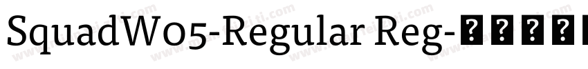 SquadW05-Regular Reg字体转换